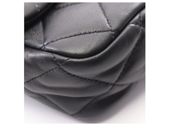 Timeless Borsa Chanel Large Flap Bag Matelassé Nero - vista 6
