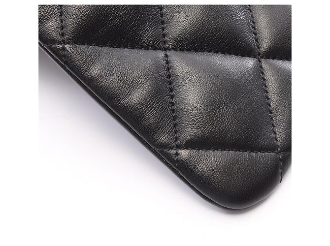 Timeless Borsa Chanel Large Flap Bag Matelassé Nero - vista 7