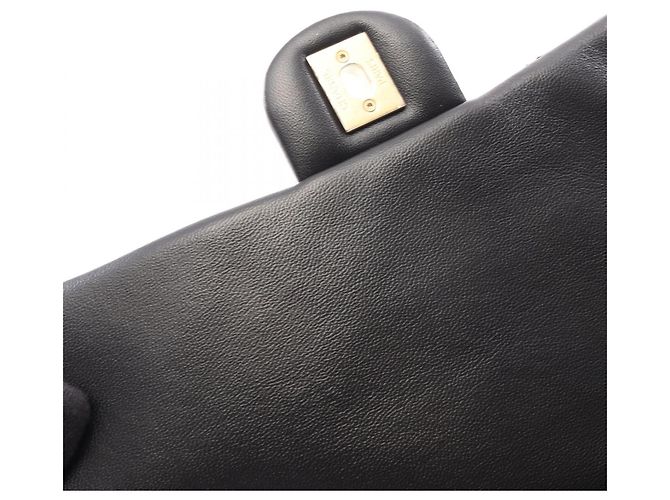 Timeless Borsa Chanel Large Flap Bag Matelassé Nero - vista 9