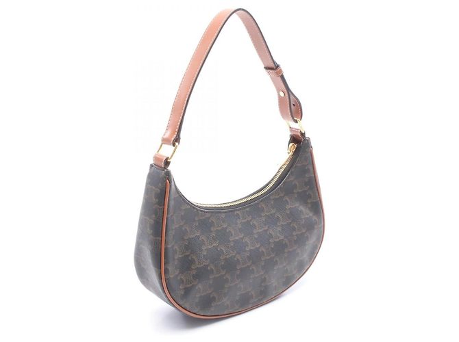 Céline Borsa a tracolla/Borsa a mano Celine AVA Triomphe Marrone Nero - vista 2