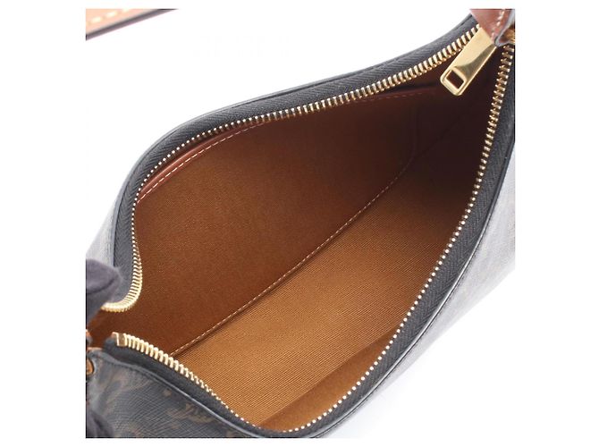 Céline Borsa a tracolla/Borsa a mano Celine AVA Triomphe Marrone Nero - vista 3