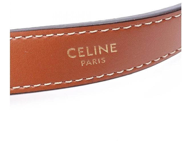 Céline Borsa a tracolla/Borsa a mano Celine AVA Triomphe Marrone Nero - vista 4