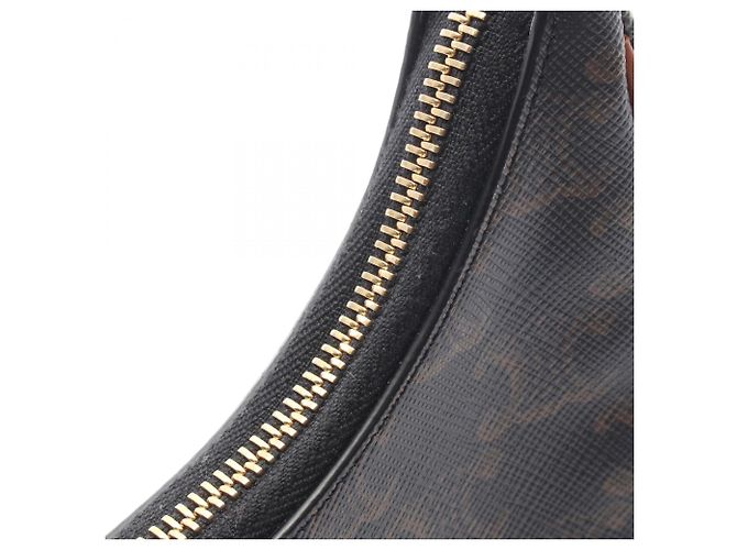 Céline Borsa a tracolla/Borsa a mano Celine AVA Triomphe Marrone Nero - vista 6