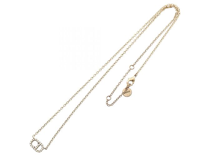 Collana Christian Dior CD Logo Claire Dilune D'oro - vista 3