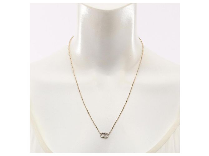 Collana Christian Dior CD Logo Claire Dilune D'oro - vista 5