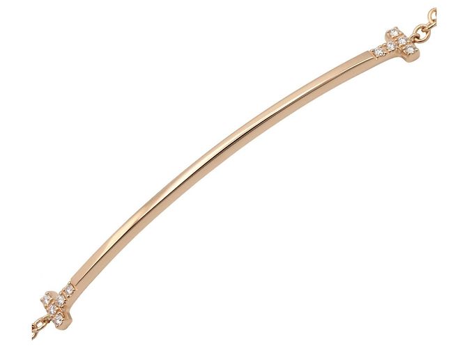 Bracciale Tiffany & Co. T Smile Small Diamond D'oro - vista 4