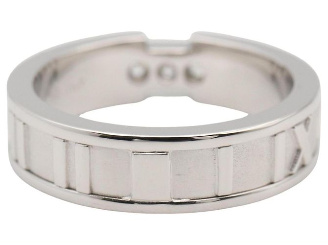 Tiffany & Co. Atlas 3PD Ring in 18K Weißgold Silber - Ansicht 3