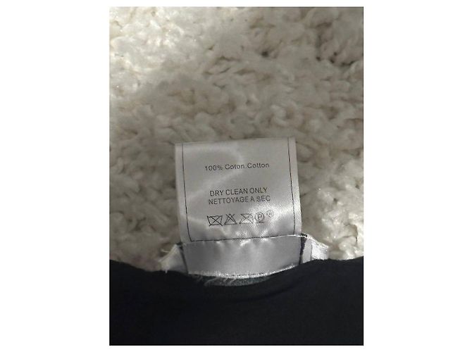 Camiseta Christian Dior de algodón negro con logo de strass - vista 4