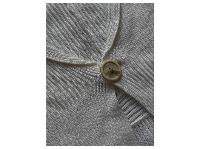 Brunello Cucinelli weißer Strickcardigan - Ansicht 3