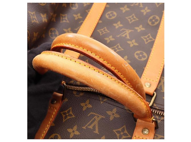 Borsa Boston Louis Vuitton Keepall 55 Monogram Marrone - vista 13