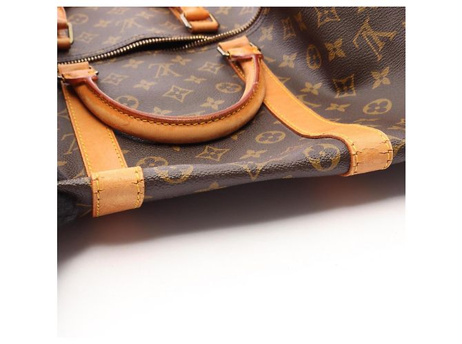 Borsa Boston Louis Vuitton Keepall 55 Monogram Marrone - vista 6