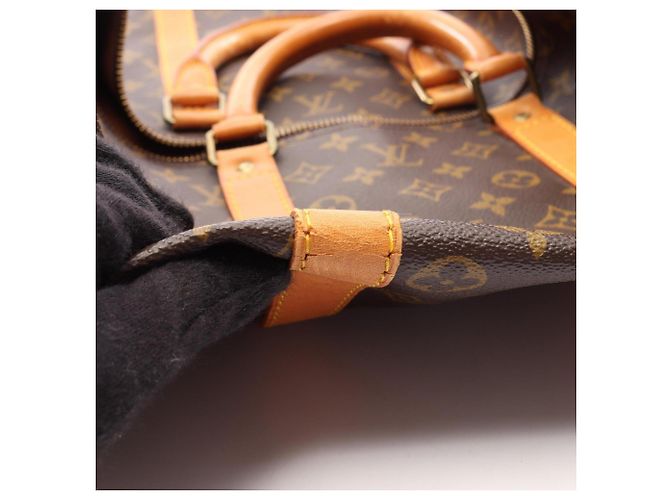 Borsa Boston Louis Vuitton Keepall 55 Monogram Marrone - vista 7