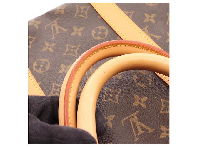 Louis Vuitton Keepall 55 Monogram Brown Boston Bag Marrone - vista 12