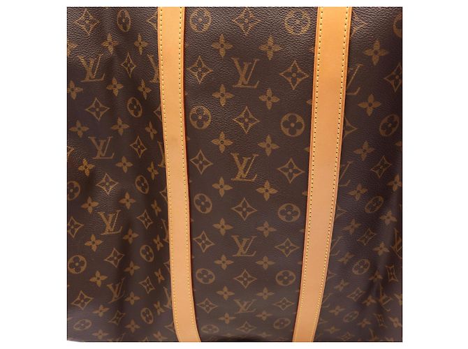 Louis Vuitton Keepall 55 Monogram Brown Boston Bag Marrone - vista 9