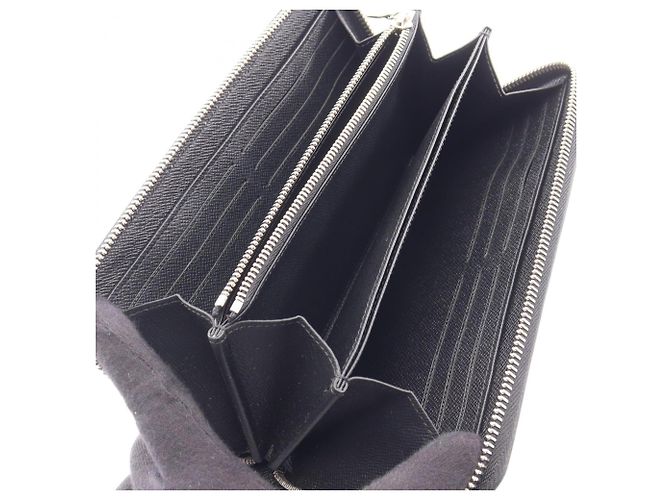 Louis Vuitton Zippy Wallet Epi Noir Nero - vista 3