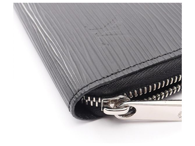 Louis Vuitton Zippy Wallet Epi Noir Nero - vista 7