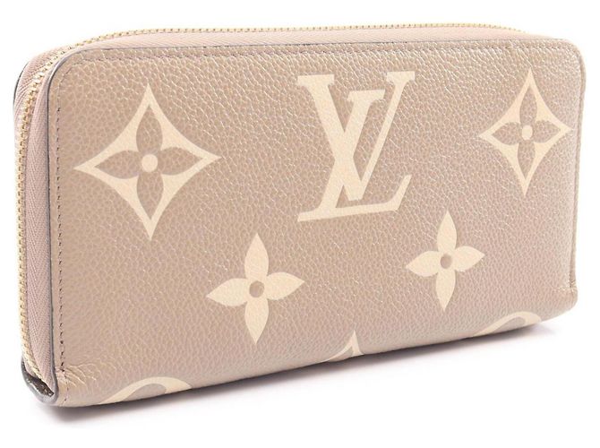Cartera Zippy Louis Vuitton Beige Gris Crudo - vista 2