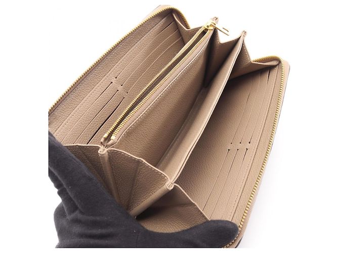 Cartera Zippy Louis Vuitton Beige Gris Crudo - vista 3