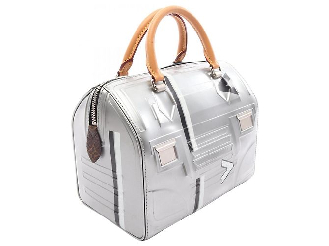 Borsa Louis Vuitton Speedy 25 Space Collection Argento Multicolore - vista 2