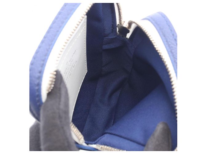 Borsa a tracolla Louis Vuitton Danube PPM Bianco Blu navy - vista 3
