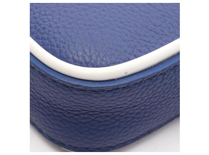 Borsa a tracolla Louis Vuitton Danube PPM Bianco Blu navy - vista 5