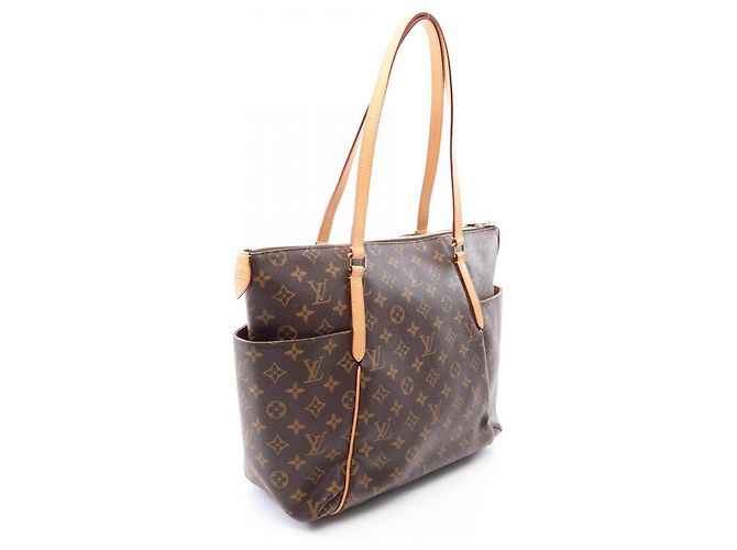 Borsa Tote Louis Vuitton Totally MM Marrone - vista 2