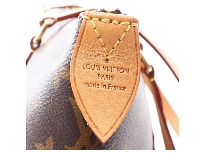 Borsa Tote Louis Vuitton Totally MM Marrone - vista 4