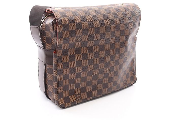 Borsa a tracolla Louis Vuitton Naviglio Damier Ebene Marrone - vista 2