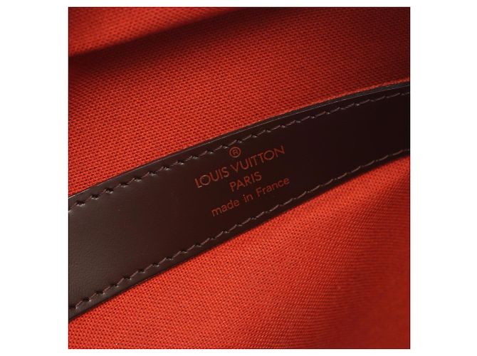 Borsa a tracolla Louis Vuitton Naviglio Damier Ebene Marrone - vista 4