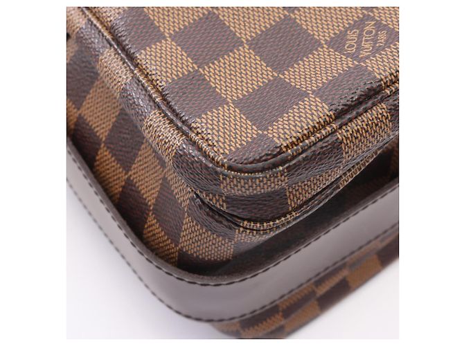 Borsa a tracolla Louis Vuitton Naviglio Damier Ebene Marrone - vista 7