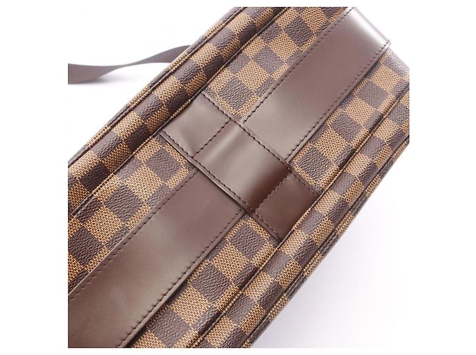 Borsa a tracolla Louis Vuitton Naviglio Damier Ebene Marrone - vista 8