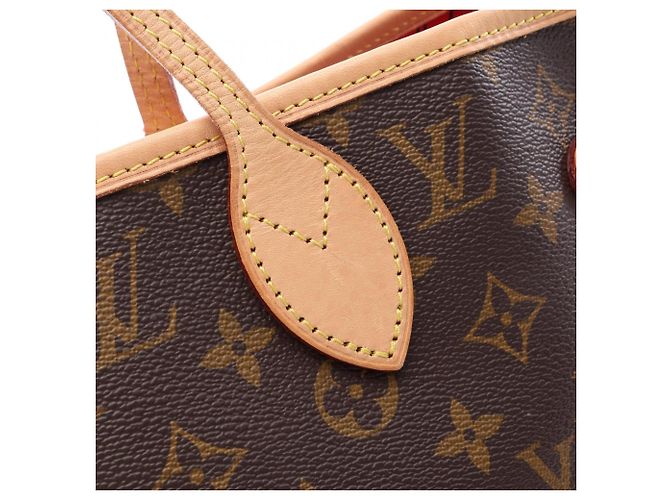 Borsa Tote Louis Vuitton Neverfull Inside Out MM Marrone Rosso - vista 11