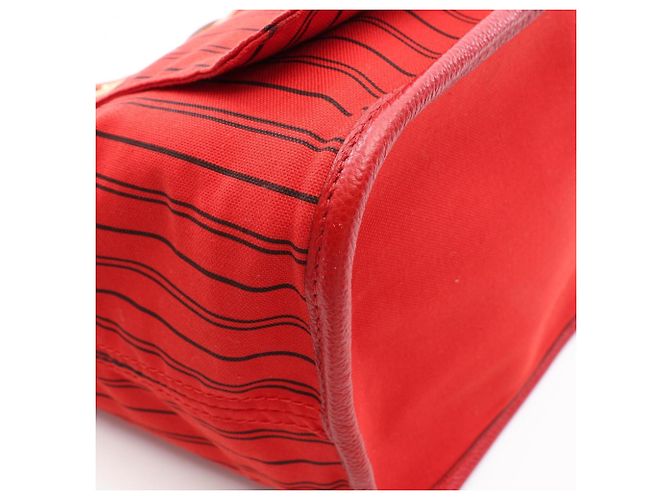 Borsa Tote Louis Vuitton Neverfull Inside Out MM Marrone Rosso - vista 6