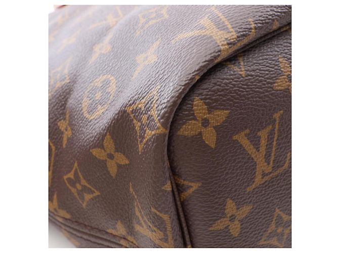 Borsa Tote Louis Vuitton Neverfull Inside Out MM Marrone Rosso - vista 9