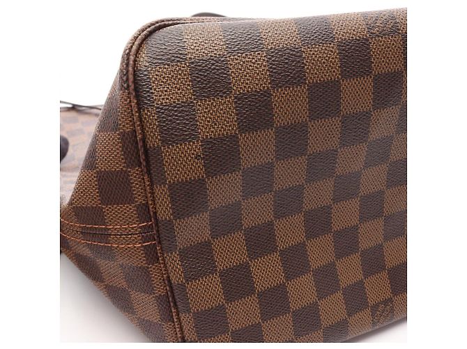 Borsa Tote Louis Vuitton Neverfull GM Damier Ebene Marrone - vista 10