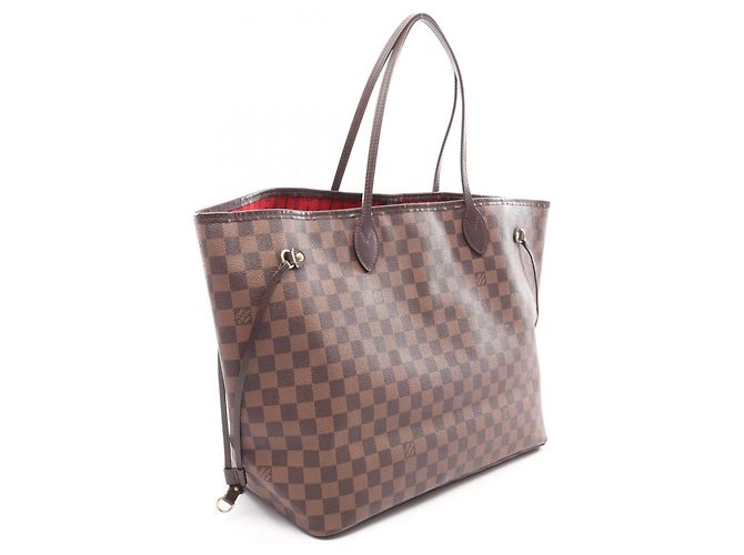 Borsa Tote Louis Vuitton Neverfull GM Damier Ebene Marrone - vista 2