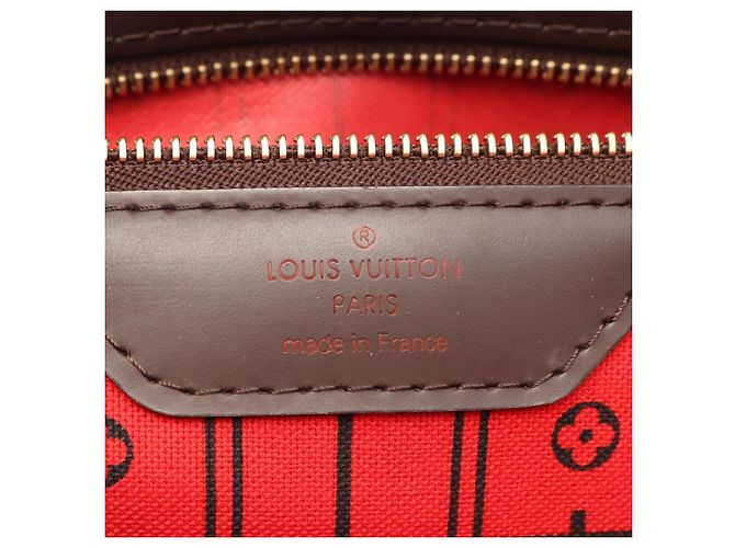 Borsa Tote Louis Vuitton Neverfull GM Damier Ebene Marrone - vista 4