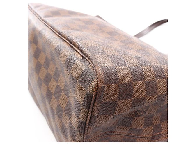 Borsa Tote Louis Vuitton Neverfull GM Damier Ebene Marrone - vista 7