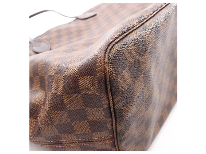 Borsa Tote Louis Vuitton Neverfull GM Damier Ebene Marrone - vista 9