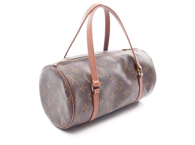 Borsa Louis Vuitton Papillon 26 Monogram Marrone - vista 2