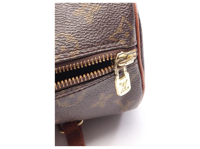 Borsa Louis Vuitton Papillon 26 Monogram Marrone - vista 6