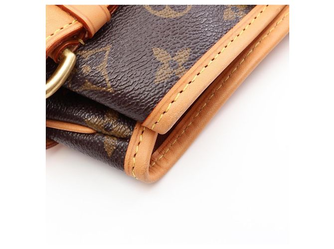 Bolso de hombro Louis Vuitton Batignolles Horizontal Monogram Castaño - vista 10