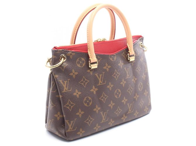 Borsa a mano 2-Way Louis Vuitton Pallas BB Marrone Rosso Fuschia - vista 2