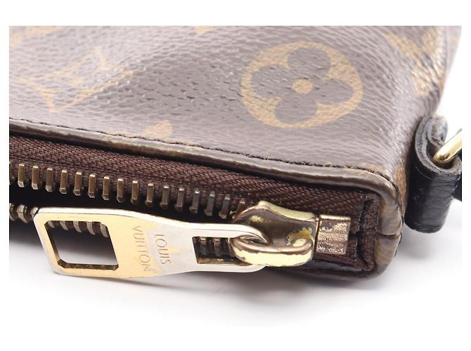 Clutch Louis Vuitton Pallas Monogram Marrone Nero - vista 10