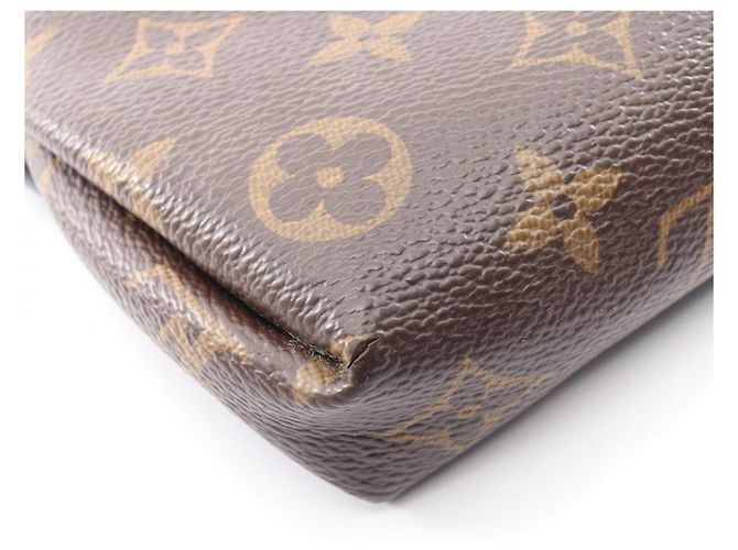 Clutch Louis Vuitton Pallas Monogram Marrone Nero - vista 7