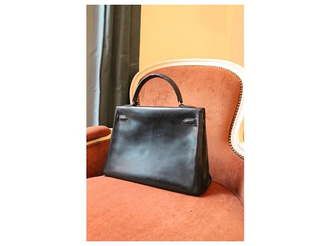 Borsa Hermès Kelly 32 in pelle nera Nero - vista 11