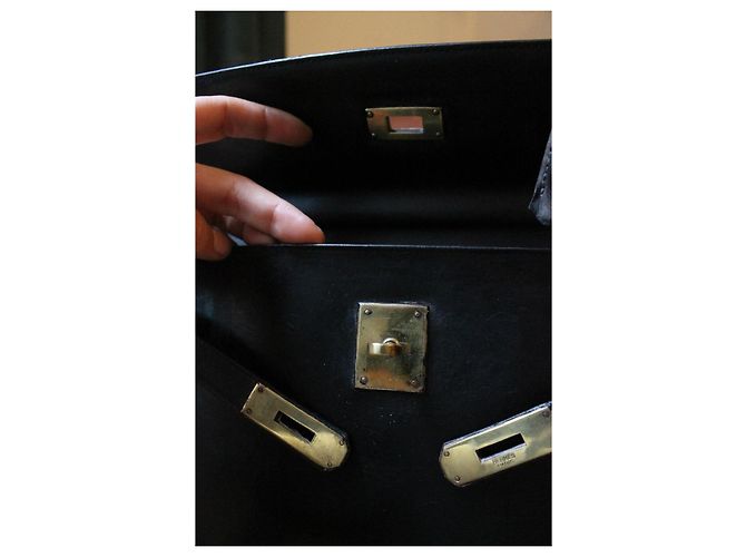 Borsa Hermès Kelly 32 in pelle nera Nero - vista 14