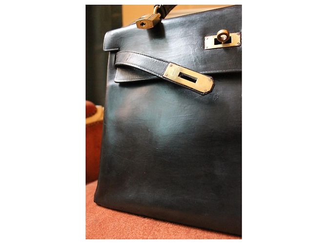 Borsa Hermès Kelly 32 in pelle nera Nero - vista 5
