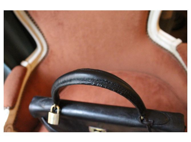 Borsa Hermès Kelly 32 in pelle nera Nero - vista 7