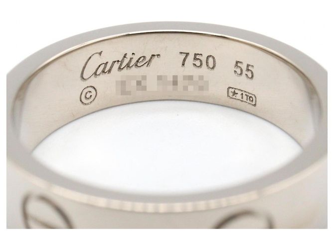 Anello Cartier Love in oro bianco 18K Argento - vista 3